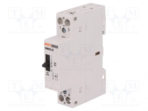 CNM2020024_Contactor:2-pole installation; NO x2; 24VAC; 24VDC; 20A; DIN