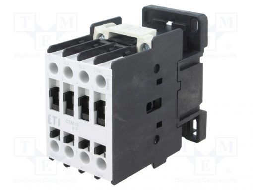 CEM18.01-24V-50/60HZ_Contactor:3-pole; NO x3; Auxiliary contacts: NC; 24VAC; 18A; CEM