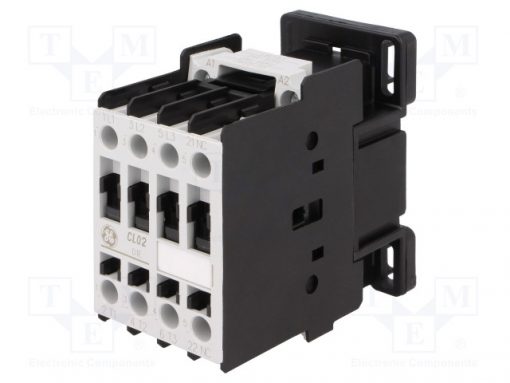 CL02A301T1_Contactor:3-pole; NO x3; Auxiliary contacts: NC; 24VAC; 18A; CL