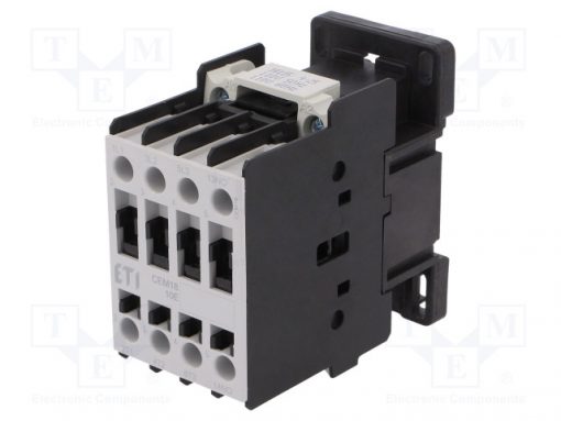 CEM18.10-110V-50/60HZ_Contactor:3-pole; NO x3; Auxiliary contacts: NO; 110VAC; 18A; CEM