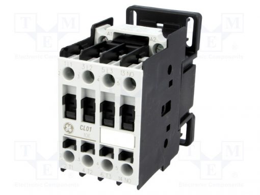 CL01A310T6_Contactor:3-pole; NO x3; Auxiliary contacts: NO; 230VAC; 12A; CL