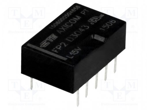 4-1462033-2_Relay: electromagnetic; DPDT; Ucoil:5VDC; 0.5A/125VAC; 2A/30VDC