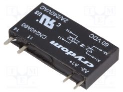 CN240A60_Relay: solid state; Ucntrl:38÷72VDC; 2A; 24÷280VAC; THT; SIP