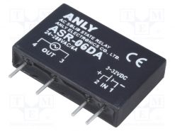 ASR-06DA_Relay: solid state; Ucntrl:3÷32VDC; 6A; 24÷280VAC; THT; SIP