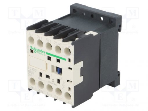 LC1K1201B5_Contactor:3-pole; NO x3; Auxiliary contacts: NC; 24VAC; 12A; 690V