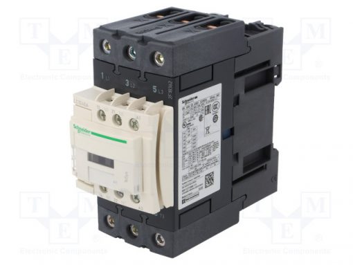 LC1D40AB5_Contactor:3-pole; NO x3; Auxiliary contacts: NO + NC; 24VAC; 40A