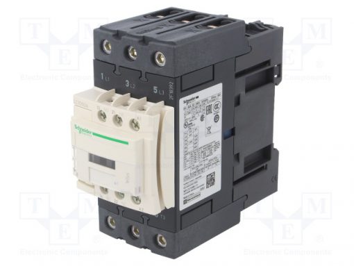 LC1D50AB5_Contactor:3-pole; NO x3; Auxiliary contacts: NO + NC; 24VAC; 50A