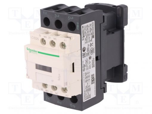 LC1D25N7_Contactor:3-pole; NO x3; Auxiliary contacts: NO + NC; 415VAC; 25A