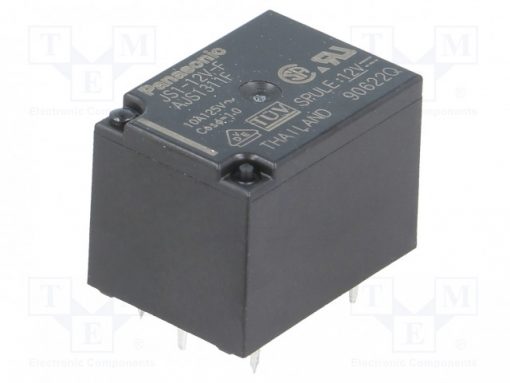 JS112FT_Relay: electromagnetic; SPDT; Ucoil:12VDC; 10A/250VAC; 5A/30VDC