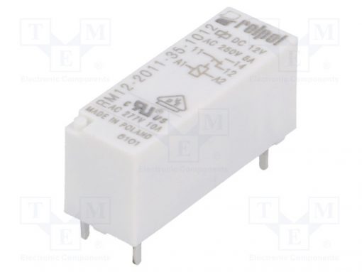 RM12-2011-35-1012_Relay: electromagnetic; SPDT; Ucoil:12VDC; 8A/250VAC; 8A/24VDC