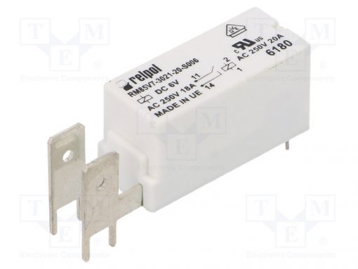 RM85V7-3021-20-S006_Relay: electromagnetic; SPST-NO; Ucoil:6VDC; 20A/250VAC; 20A; IP40