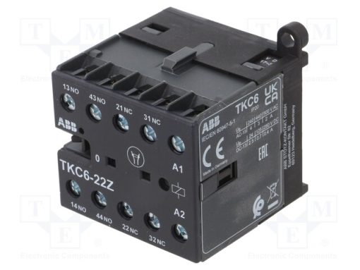 TKC6-22Z 17-32V DC_Επαφέας: 4 πόλων; NC x2 + NO x2; 17÷32VDC; 4A; TKC6; -30÷70°C