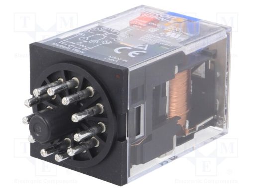 MKS3PIN-5 DC24_Ρελέ: Ηλεκτρομαγνητικός; 3PDT; Uπηνίου: 24VDC; Iεπαφών max: 10A