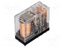 G2R-2 12VDC_Ρελέ: Ηλεκτρομαγνητικός; DPDT; Uπηνίου: 12VDC; Iεπαφών max: 5A