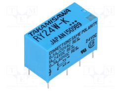 RY-24W-K_Ρελέ: Ηλεκτρομαγνητικός; DPDT; Uπηνίου: 24VDC; 1A; 0