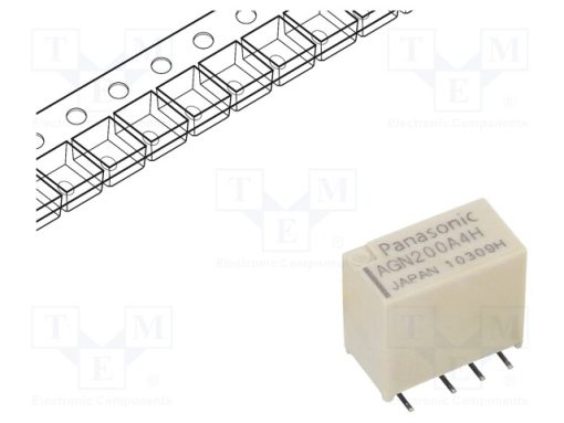 AGN200A4HZJ_Ρελέ: Ηλεκτρομαγνητικός; DPDT; Uπηνίου: 4