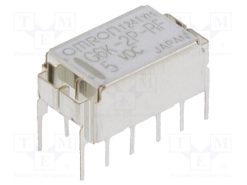 G6K-2P-RF DC5_Ρελέ: Ηλεκτρομαγνητικός; DPDT; Uπηνίου: 5VDC; Iεπαφών max: 1A; PCB