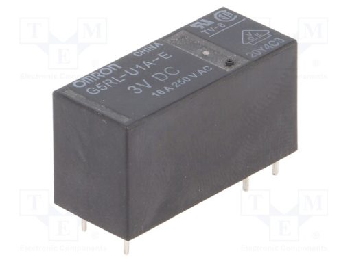 G5RL-U1A-E-3DC_Ρελέ: Ηλεκτρομαγνητικός; SPST; Uπηνίου: 3VDC; Iεπαφών max: 16A