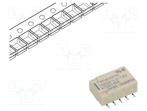 TQ2SAL212ZJ_Ρελέ: Ηλεκτρομαγνητικός; Uπηνίου: 12VDC; Iεπαφών max: 2A; 1A/30VDC