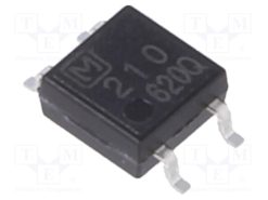 AQY210S_Ρελέ: Ημιαγωγικό; Iοδήγ μέγ: 3mA; 120mA; max.350VAC; max.350VDC