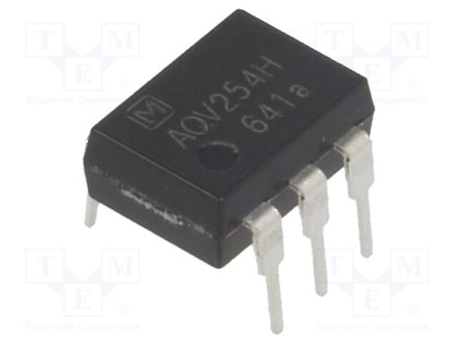 AQV254H_Ρελέ: Ημιαγωγικό; Iοδήγ μέγ: 3mA; 150mA; max.400VAC; max.400VDC