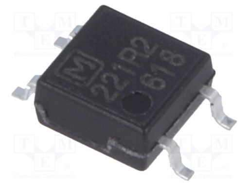 AQY221R2S_Ρελέ: Ημιαγωγικό; Iοδήγ μέγ: 3mA; 250mA; max.40VAC; max.40VDC; SOP4