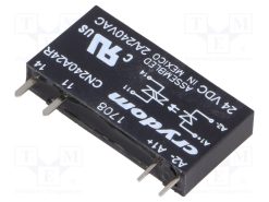 CN240A24R_Ρελέ: Ημιαγωγικό; Uοδήγ: 15÷30VDC; 2A; 24÷280VAC; THT; SIP; -20÷80°C