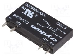 CN048D05_Ρελέ: Ημιαγωγικό; Uοδήγ: 3÷12VDC; 100mA; 0÷48VDC; THT; SIP; Σειρά: CN