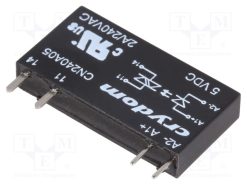 CN240A05_Ρελέ: Ημιαγωγικό; Uοδήγ: 3÷12VDC; 2A; 24÷280VAC; THT; SIP; -20÷80°C