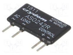 ASO242R_Ρελέ: Ημιαγωγικό; Uοδήγ: 4÷10VDC; 2A; 12÷280VAC; Έκδοση: 1-φασικό