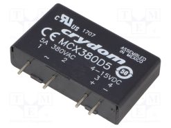 MCX380D5_Ρελέ: Ημιαγωγικό; Uοδήγ: 4÷15VDC; 5A; 48÷530VAC; Έκδοση: 1-φασικό