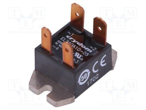 EL240A10-05_Ρελέ: Ημιαγωγικό; Uοδήγ: 4÷8VDC; 10A; 24÷280VAC; Έκδοση: 1-φασικό