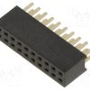 M50-3001045_10+10 Pos. Female DIL Vertical Throughboard Conn.