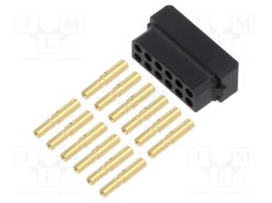 M80-8891205_6+6 Pos. Female DIL 22AWG Cable Conn. Kit for Latches