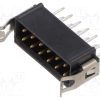 M80-8531242_6+6 Pos. Male DIL Vertical Throughboard Conn. Latches