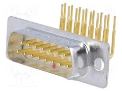 DS1034-03-15MWN8SS_D-Sub; PIN: 15; πρίζα; αρσενικά; για PCB; γωνιακός 90°; THT