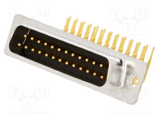 MHDD25M-T-B-MRBM_D-Sub; PIN: 25; πρίζα; αρσενικά; για PCB; γωνιακός 90°; THT; 5A