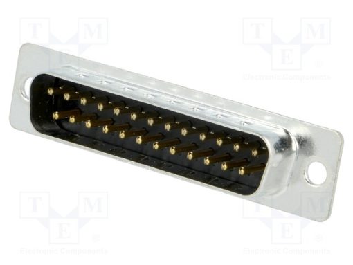 MHDD25-M-T-B-S_D-Sub; PIN: 25; πρίζα; αρσενικά; για PCB; ευθύς; THT; 3A; 250V