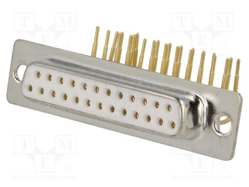 DS1034-03-25FWN8SS_D-Sub; PIN: 25; πρίζα; θηλυκά; για PCB; γωνιακός 90°; THT