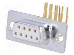 DS1034-03-9FWN8SS_D-Sub; PIN: 9; πρίζα; θηλυκά; για PCB; γωνιακός 90°; THT