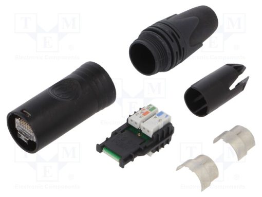 NE8MX6-B-T_ETHERCON CAT6A CABLE CONNECTOR SELF-TERMINATION FOR WIR