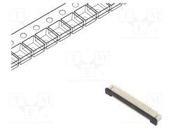 F336-1A7H1-11040_FFC/FPC; F336; PIN: 40; ZIF; SMT; 50V; 500mA; επίχρυσο επιλεκτικά