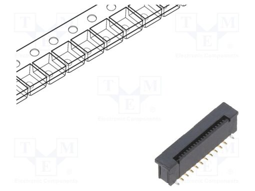 62674-201121ALF_FFC/FPC; PIN: 20; ZIF; SMT; 50V; 500mA; Επίχρυση; κάθετη; FCI; 0