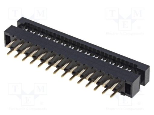 DS1018-02-28B2_IDC μετάβασης; PIN: 28; THT; για ταινία; 1mm; Ραστ.επαφών: 2mm