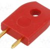 D3086-99_Male Insulated 5.08mm Shorting Link Red