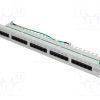 NP0050_Patch panel; RJ45; RACK; Γκρί; Αριθμός θυρίδων: 25; 19"; Ύψος: 1U