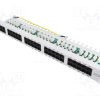 NP0051_Patch panel; RJ45; RACK; Γκρί; Αριθμός θυρίδων: 50; 19"; Ύψος: 1U