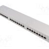 NP0053_Patch panel; RJ45; Κατ: 6; RACK; Γκρί; Αριθμός θυρίδων: 24; 19"