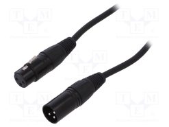 FC619110_Αρσενικό-θηλυκό; PIN: 3; Καλώδιο: XLR-XLR; 10m