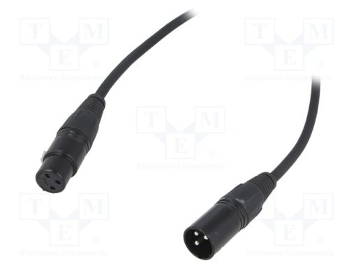 FC619102_Αρσενικό-θηλυκό; PIN: 3; Καλώδιο: XLR-XLR; 2m